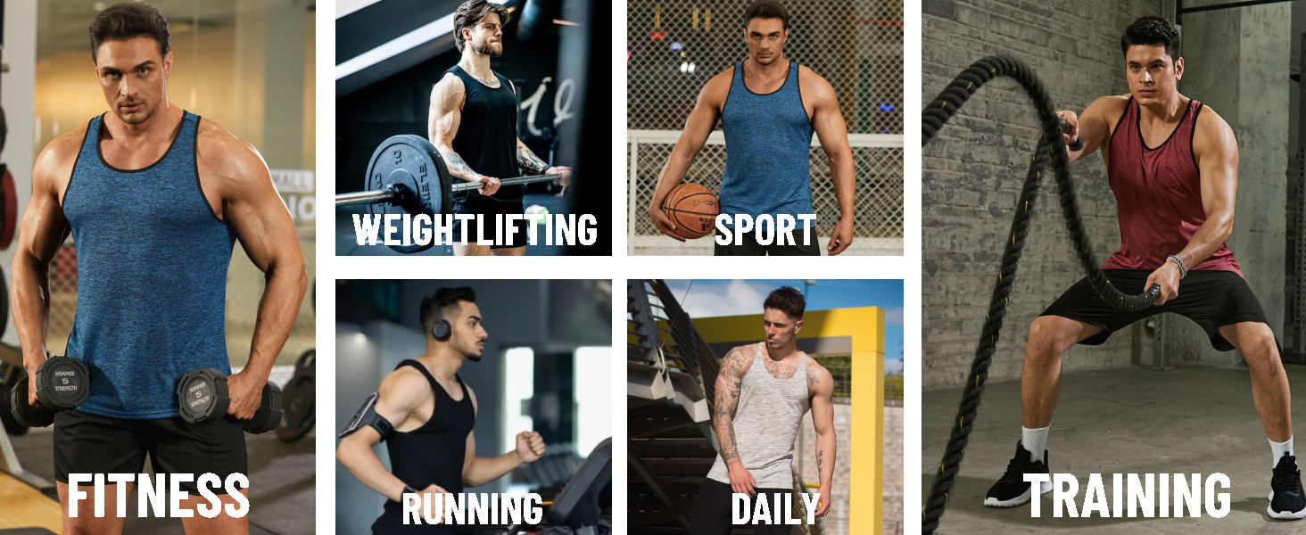 mens muscle tank top 3 pack mens active muscle tank top