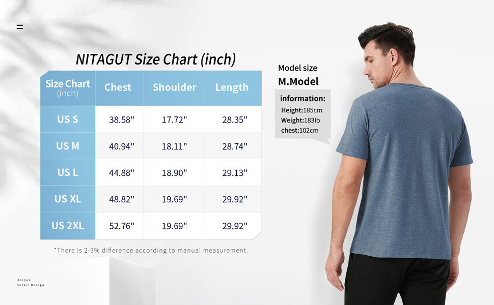 NITAGUT Men's Casual Slim Fit Short Sleeve Pocket T-Shirts Cotton V Neck Tops