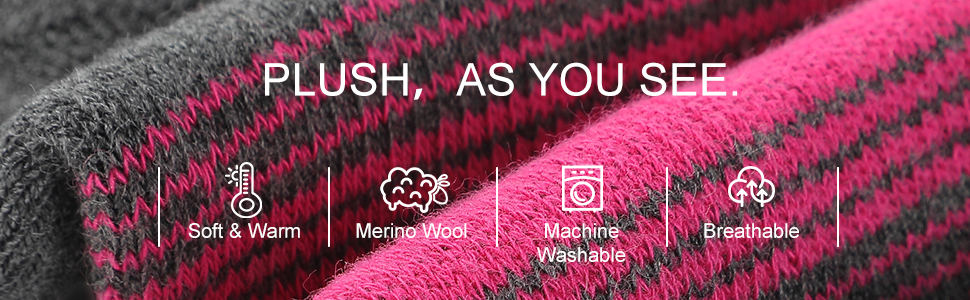 Soft&Warm, Merino Wool, Machine Washable, Breathable