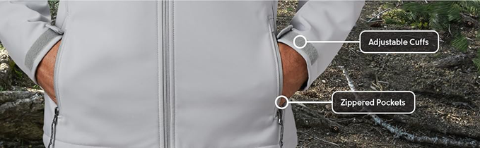 Adjustable cuffs, lightweight jacket