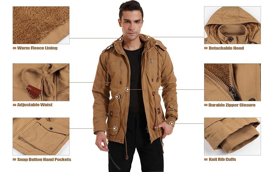 mens work jacket cargo jacket for men