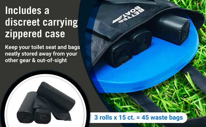 toilet bags and seat set