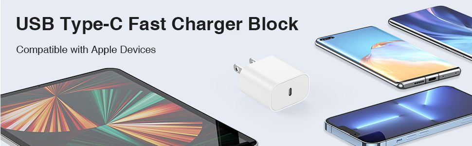 USB Type-C Fast Charger Block