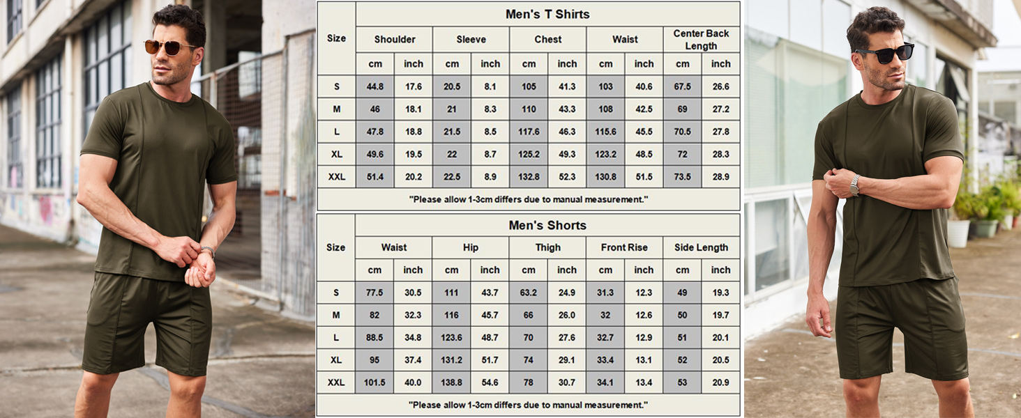 mens short sets 2 piece outfits