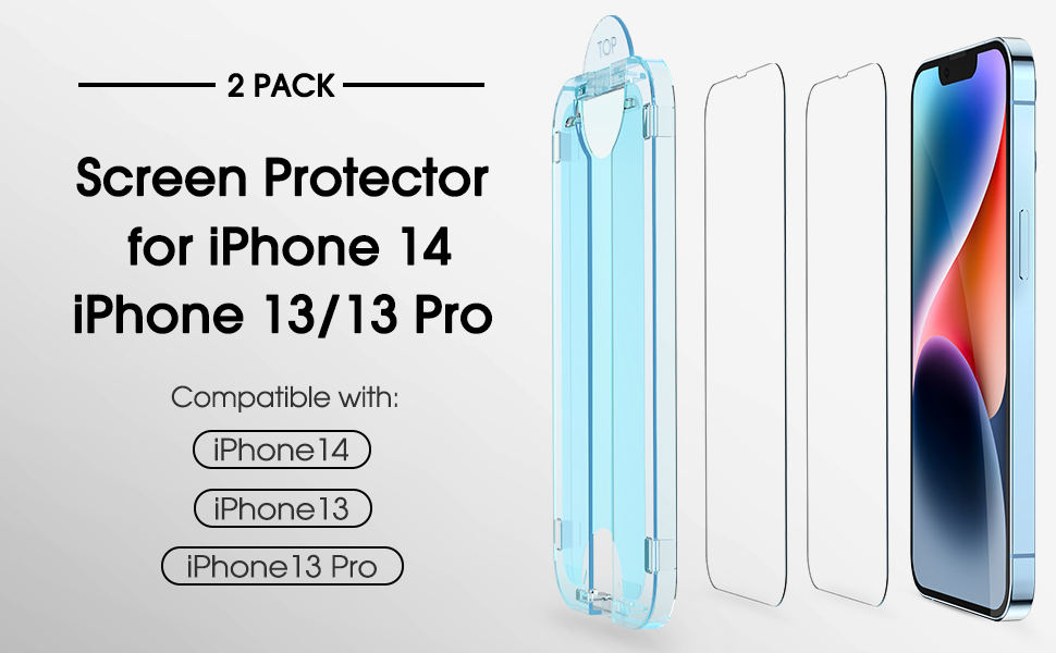 amFilm OneTouch iPhone 13 iPhone 14 screen protector