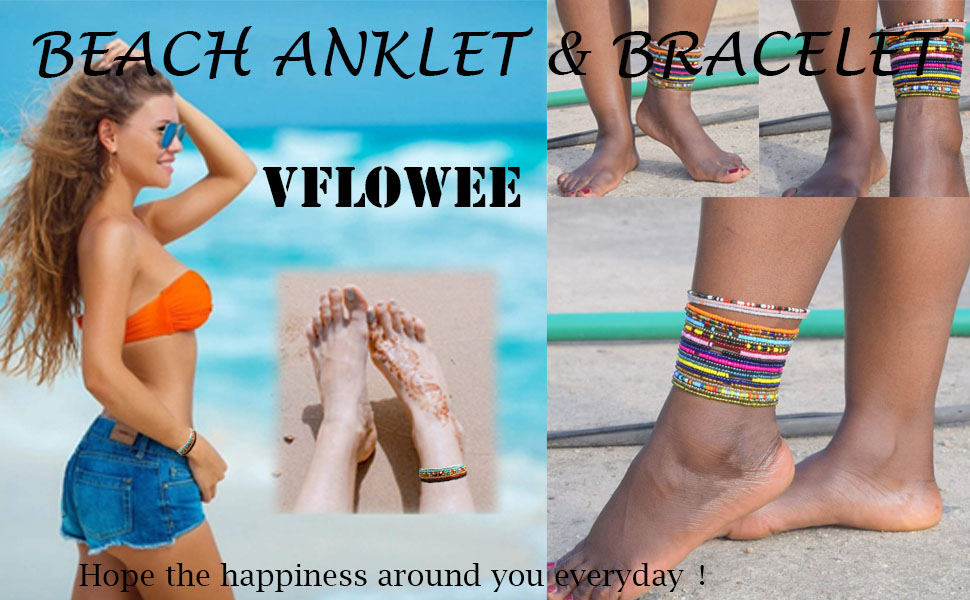 Beaded Anklets for Women 