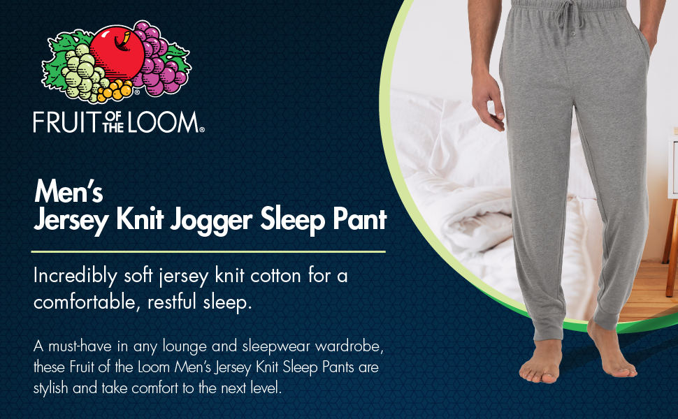 FOL sleepwear, FOL pajamas, Pajama pants for men, jersey sleep pants, jogger sleep pants