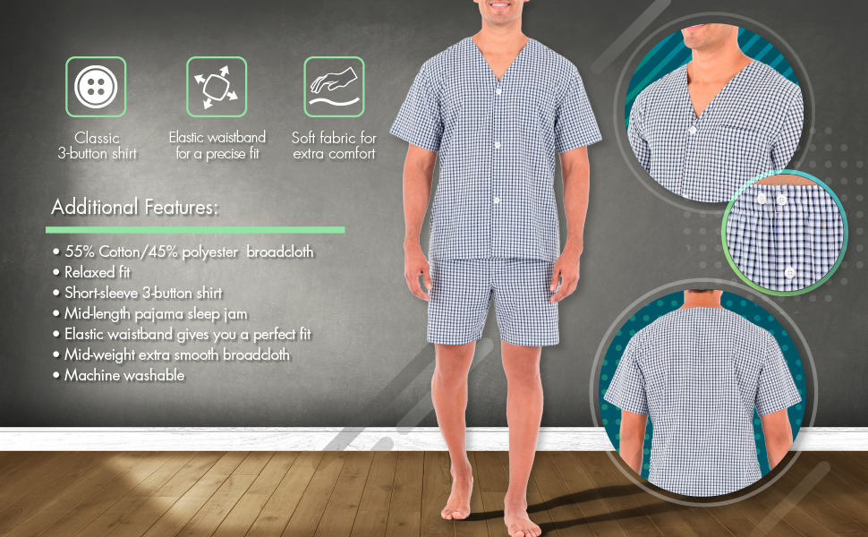 Fruit of the loom pajamas, men's pajamas, men's sleep set